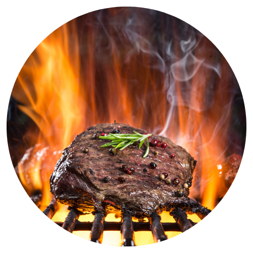 Partyservice Kiel BBQ Catering Steak auf dem Grill 
